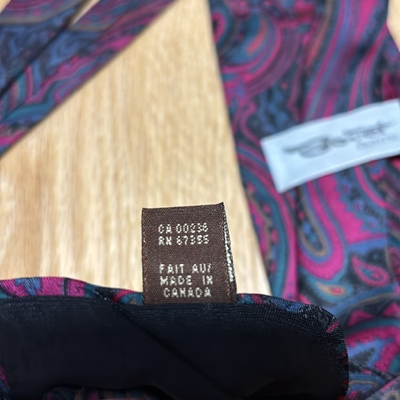 Vintage Bovet 100% Silk Paisley Neck Tie - Picture 6 of 6